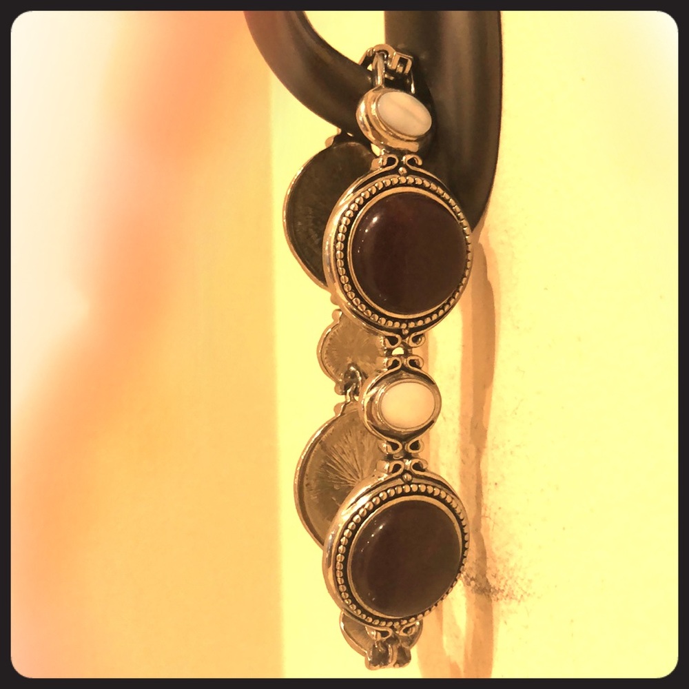Lia Sophia Merlot & Pearl Bracelet - Picture 2 of 7